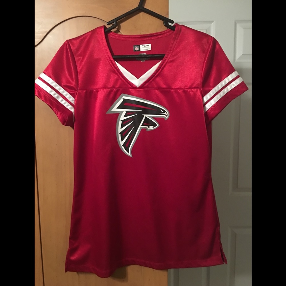 NFL Falcons ladies satin like top